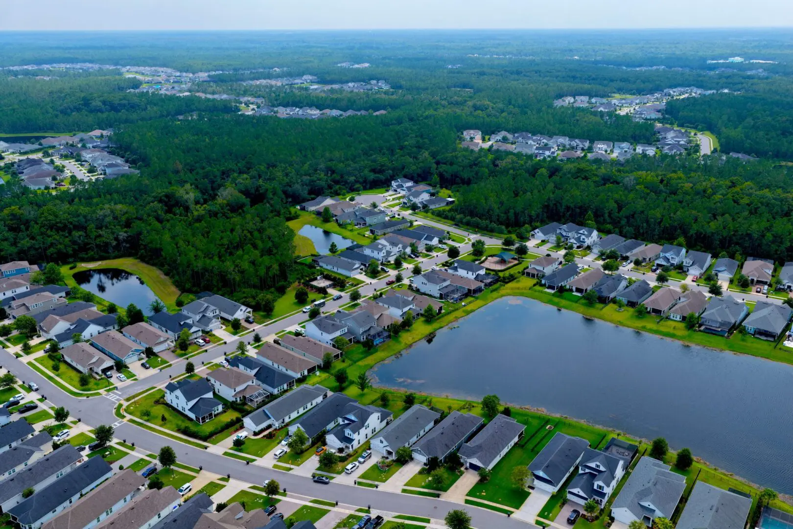 Nocatee neighborhood with scenic water features